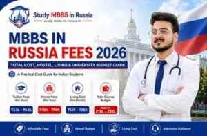 Read more about the article MBBS in Russia Fees 2026: Total Cost, Hostel, Living & University Budget Guide