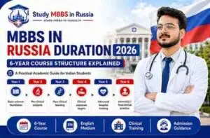 Read more about the article MBBS in Russia Duration: 6-Year Course Structure Explained