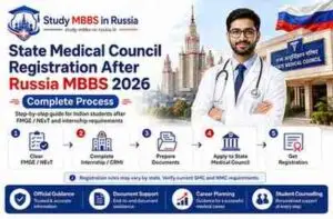 Read more about the article State Medical Council Registration After Russia MBBS 2026: Complete Process
